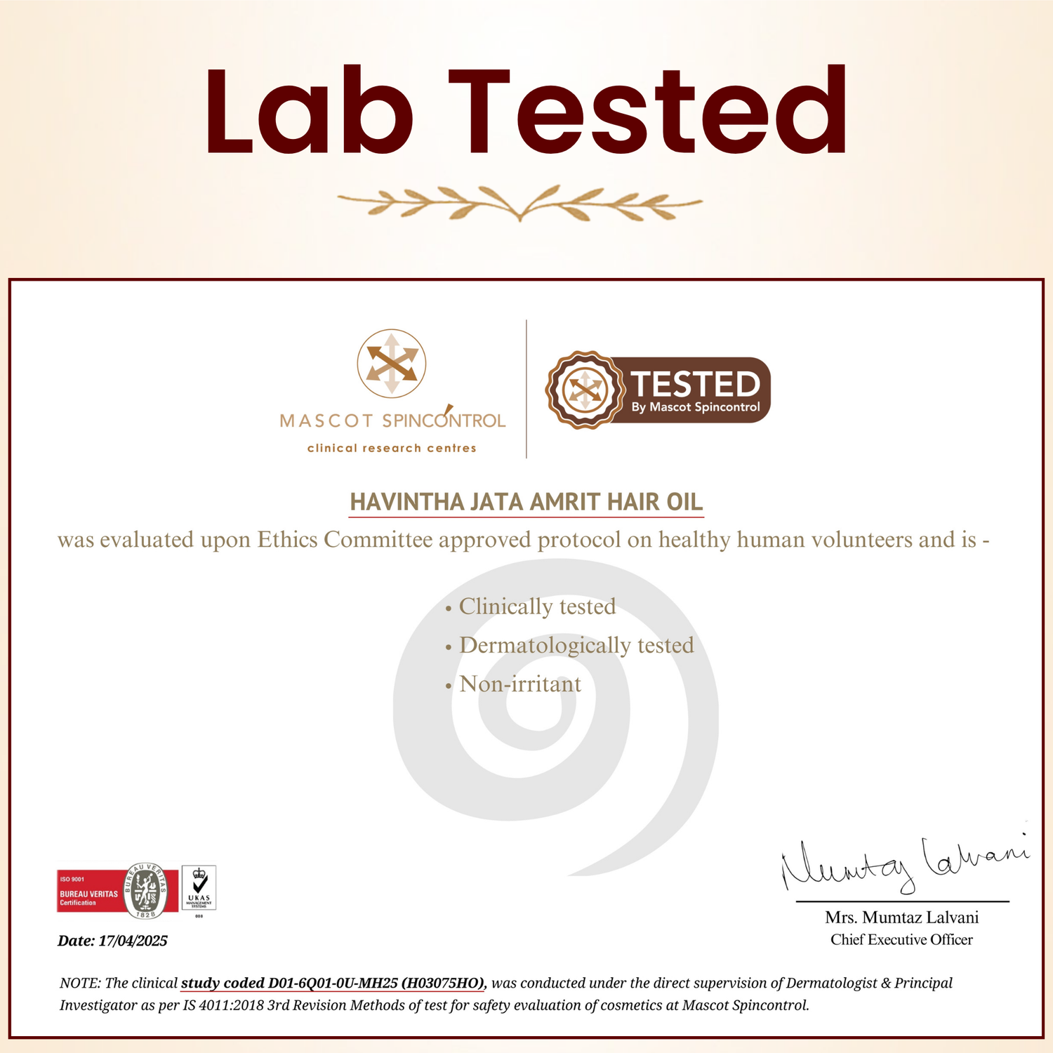 Havintha Jata Amrit Hair Oil For hair growth | Handmade herbal hair oil | Long &amp; Shiny hair | With Lavender, Castor, Tea tree and Rosemary oil |100 ml