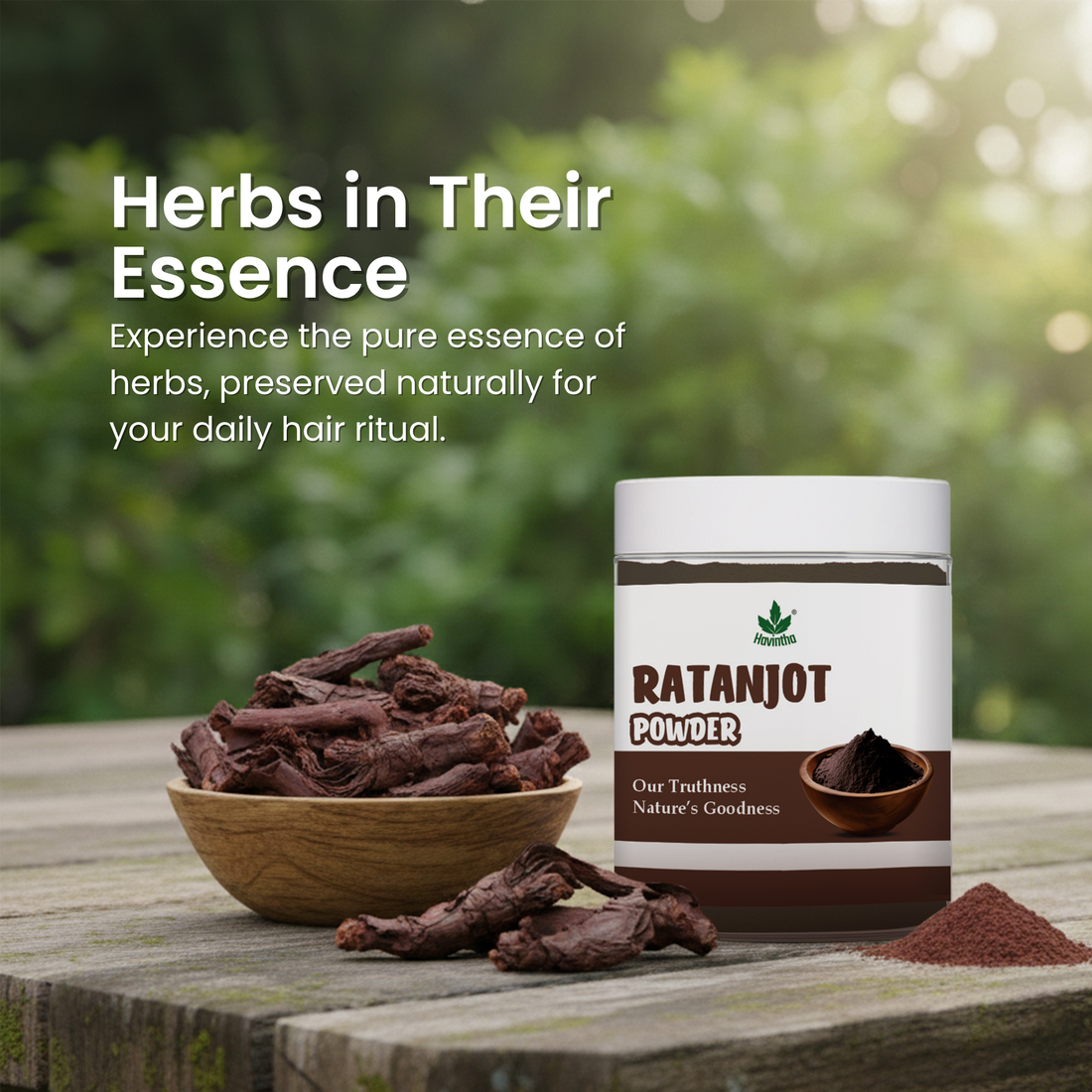 Havintha Natural Ratanjot Powder | For Strong Hair | For All Skin &amp; Scalp Infection  | 80 Grams (JAR)