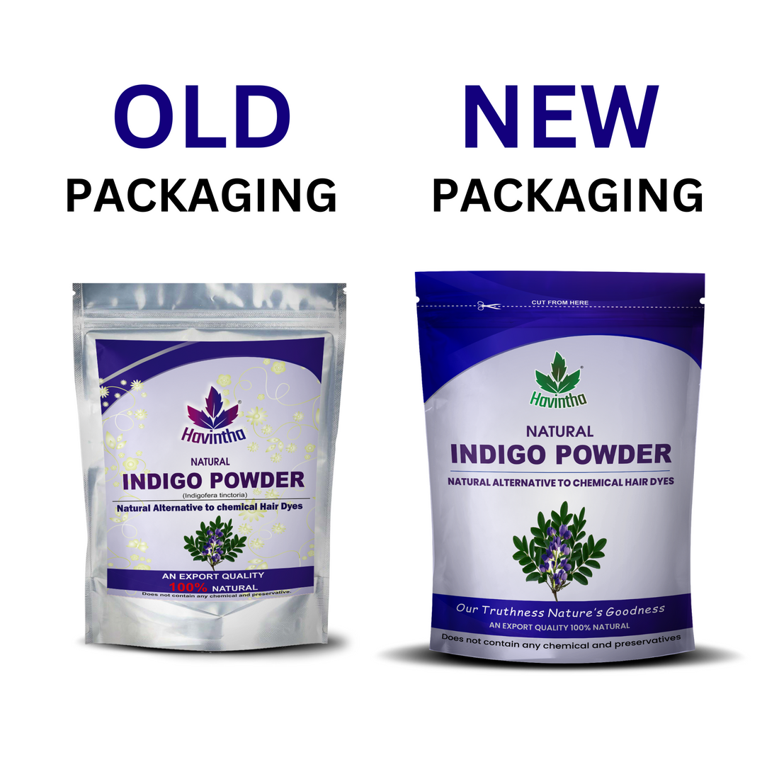 Natural Indigo Powder For Black Hair &amp; Beard - 227 Grams