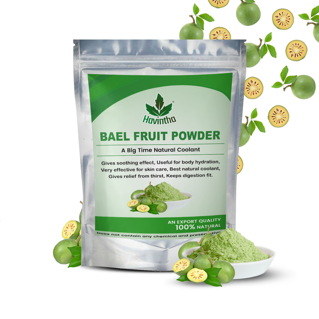 Havintha Bael Fruit Powder | Improve and Boost Your Metabolism - 227 Grams