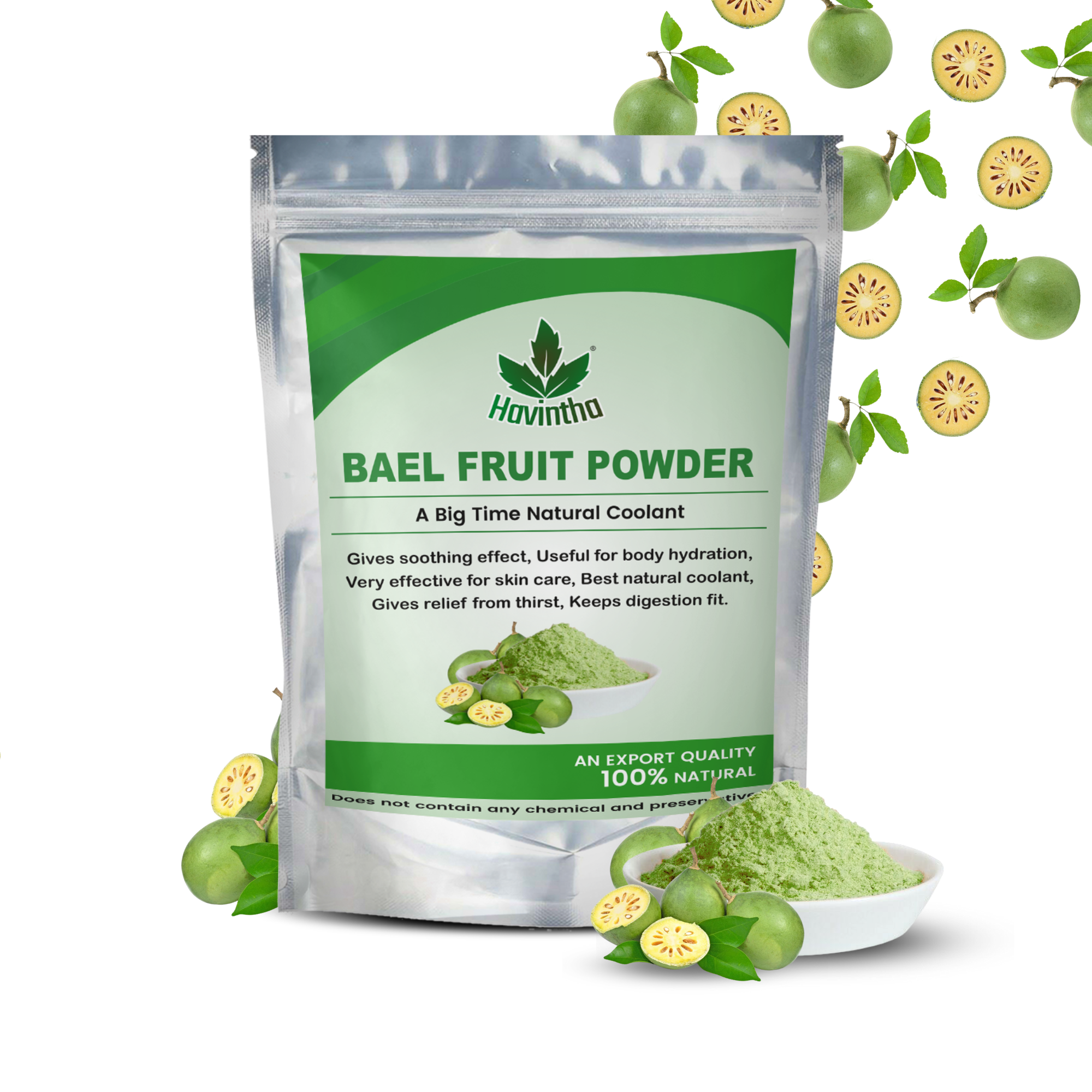 Havintha Bael Fruit Powder | Improve and Boost Your Metabolism - 227 Grams