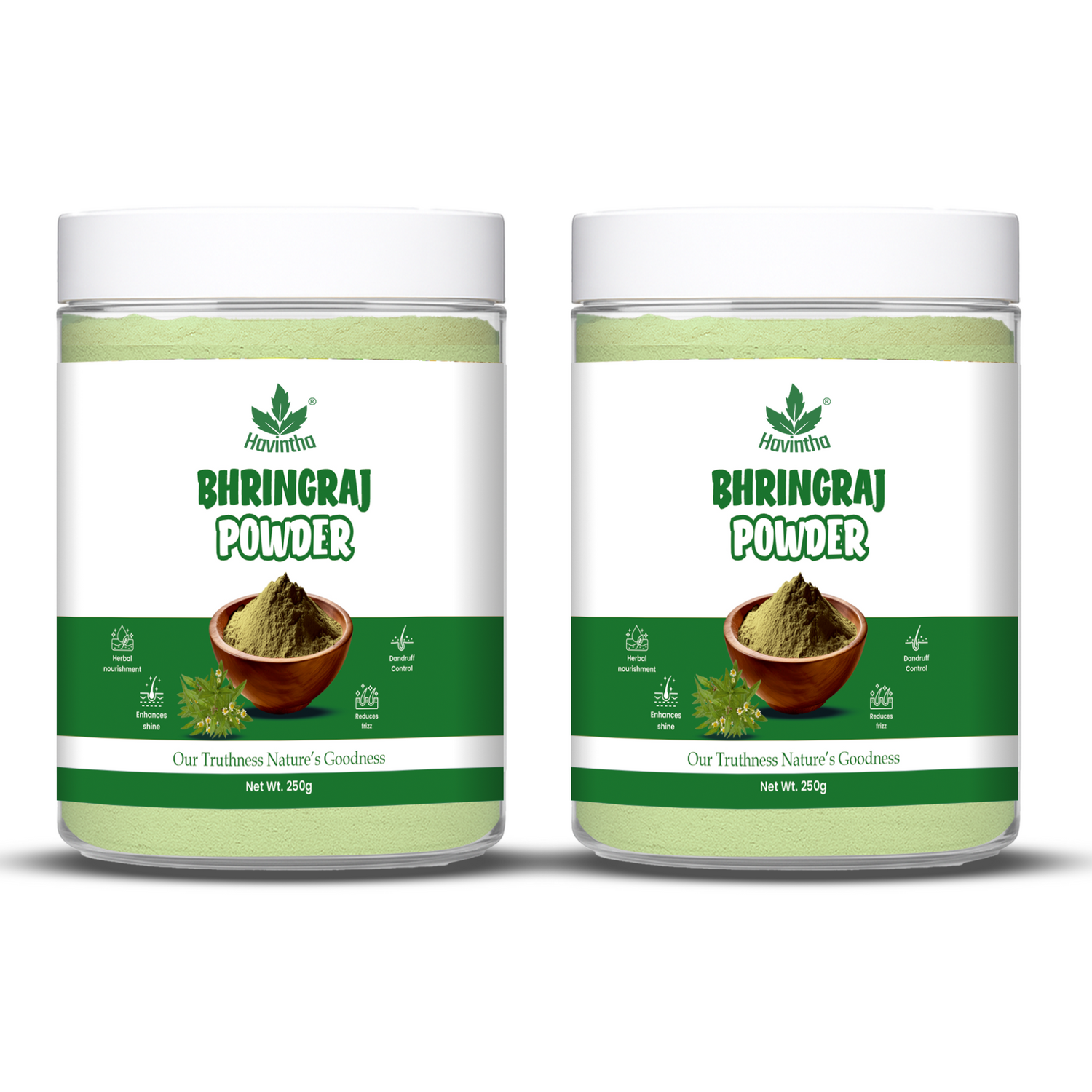Bhringraj Powder For Hair Growth Split Ends Nourishment Dandruff Moisturising - 250 Grams