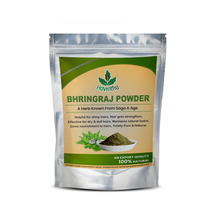 Bhringraj Powder For Hair Growth Split Ends Nourishment Dandruff Moisturising - 227 Grams