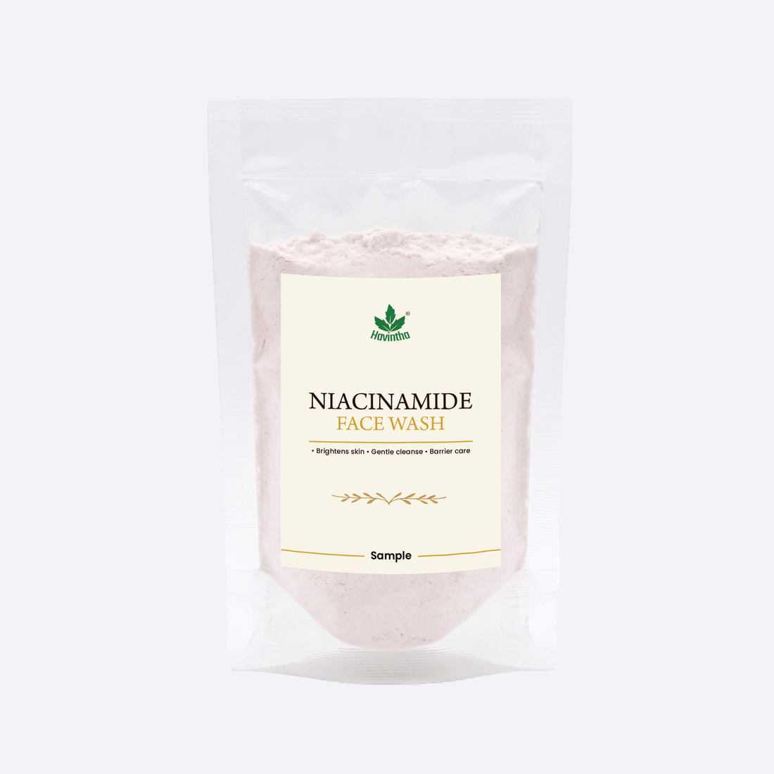 Havintha Niacinamide Face Wash Sample 15g for gentle cleansing, oil control, and brighter, healthier-looking skin.