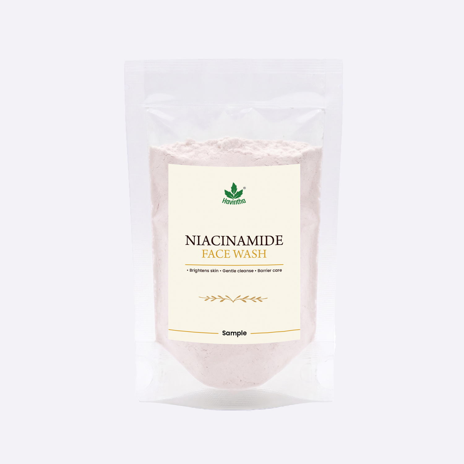 Havintha Natural Niacinamide Face Wash Sample 15gm  – Gentle Cleansing Powder Face Wash for Healthy Skin