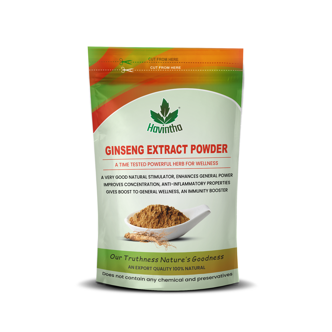 Havintha ginseng powder for boosting immunity energy - 100gram