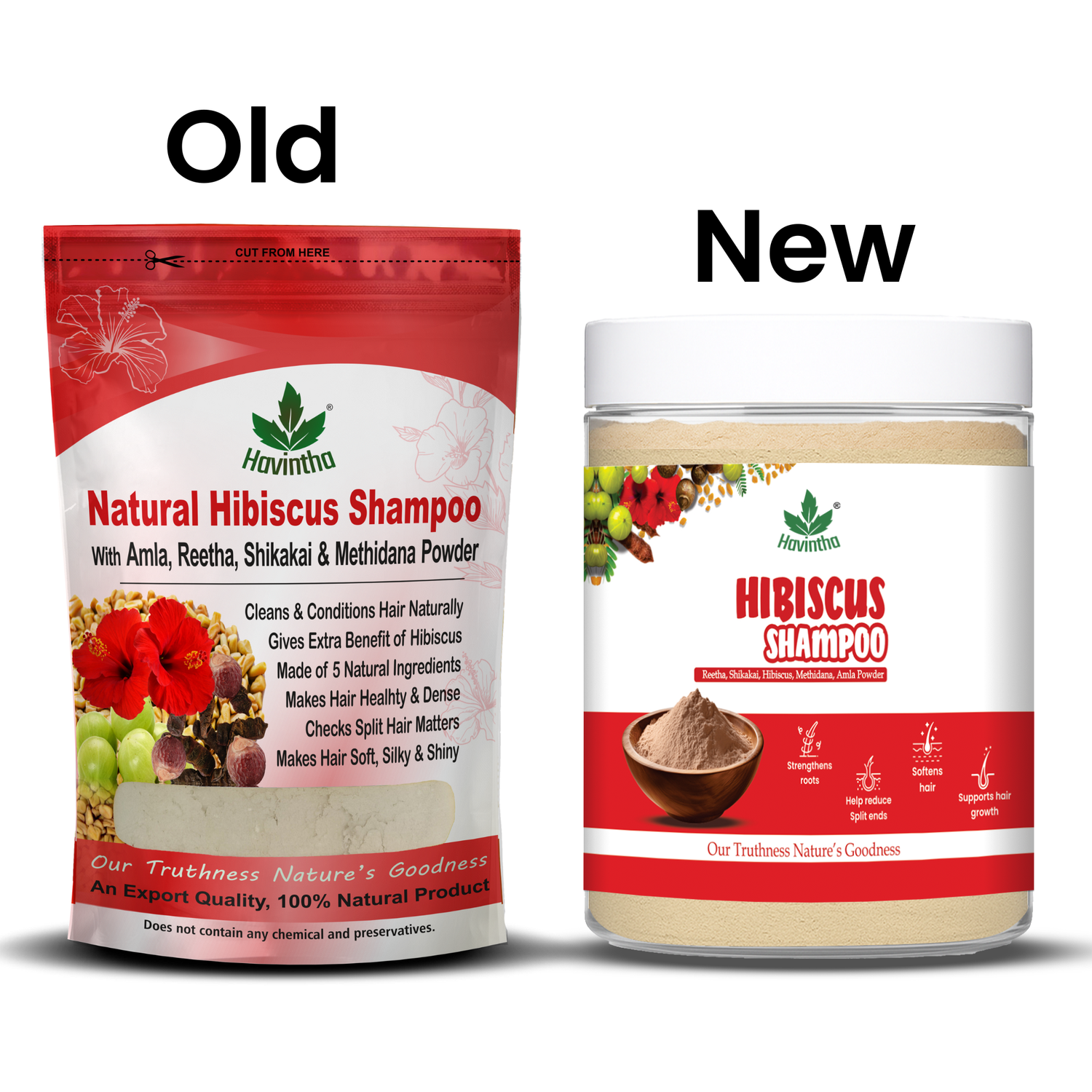 Natural Hibiscus Powder Shampoo | Prevents Hair Fall &amp; Nourishes Lifeless Hair | for Overall Hair Growth | Men &amp; Women (227g)