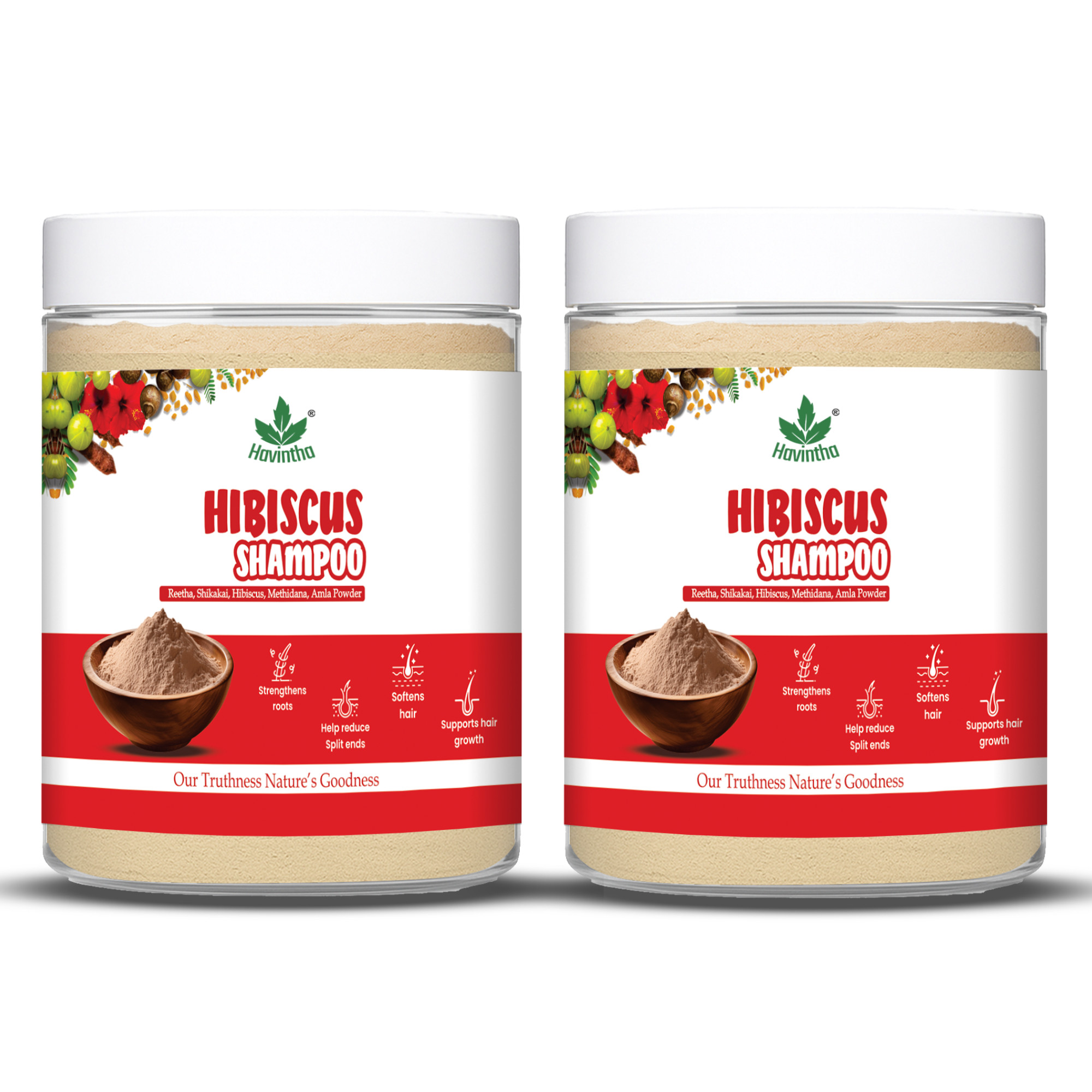 Natural Hibiscus Powder Shampoo | Prevents Hair Fall &amp; Nourishes Lifeless Hair | for Overall Hair Growth | Men &amp; Women (227g)