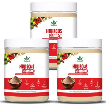 Natural Hibiscus Powder Shampoo | Prevents Hair Fall &amp; Nourishes Lifeless Hair | for Overall Hair Growth | Men &amp; Women (227g)