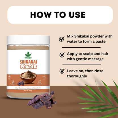 Natural Shikakai Powder | For Healthy Hair growth | Control Hair Fall | 250 Grams (JAR)