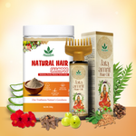 Natural Methidana Powder Shampoo & Hair Oil | For Hair Growth & Scalp Clean | Men & Women - 500gm