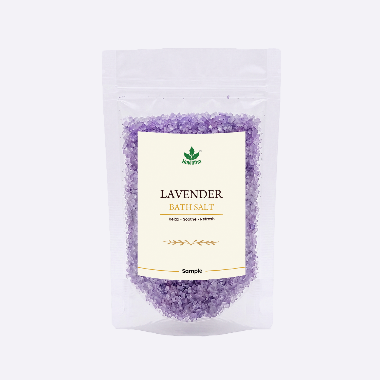 Havintha Lavender Bath Salts 10g | Epsom Salt for Relaxation, Stress Relief &amp; Foot Soak