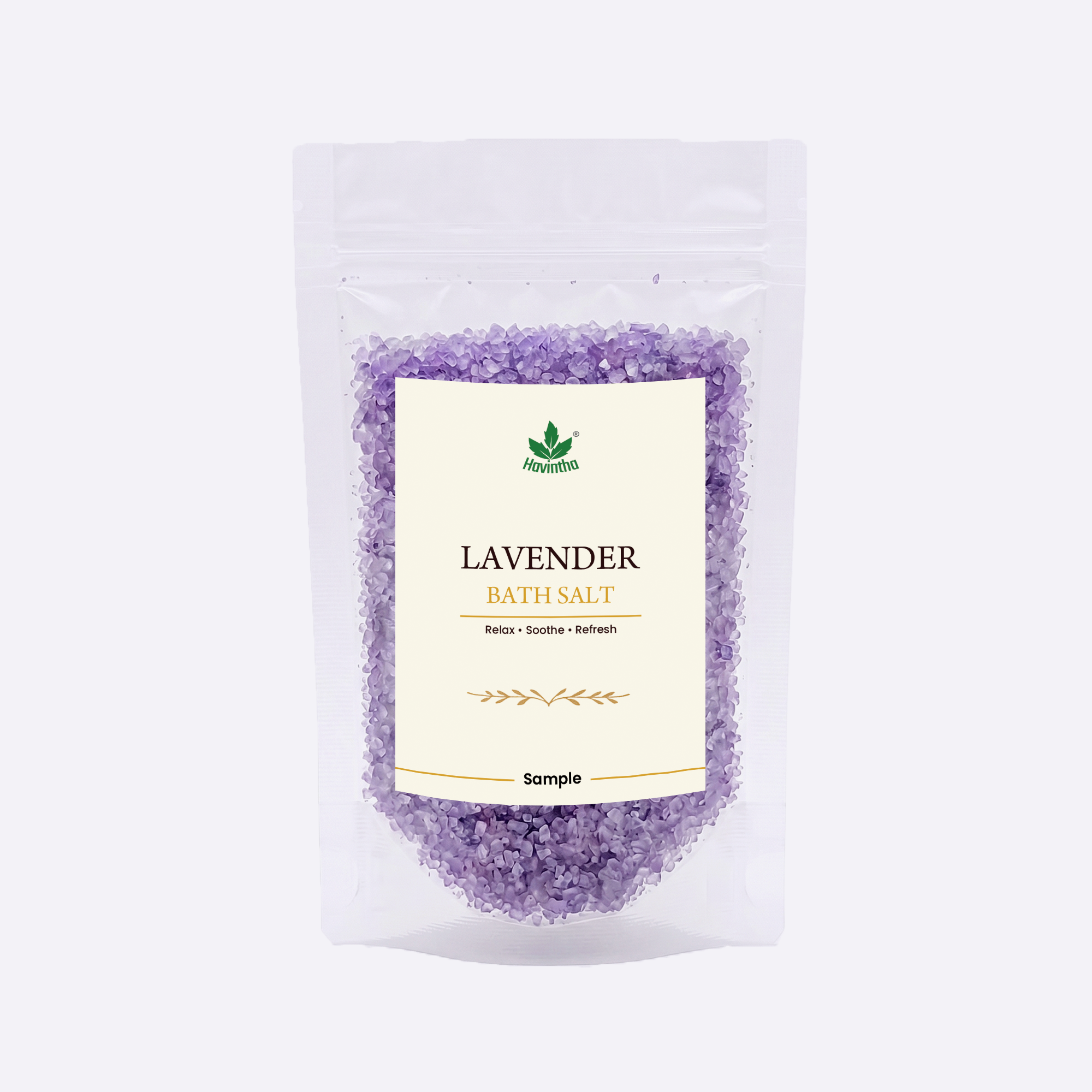 Havintha Lavender Bath Salts 10g | Epsom Salt for Relaxation, Stress Relief &amp; Foot Soak