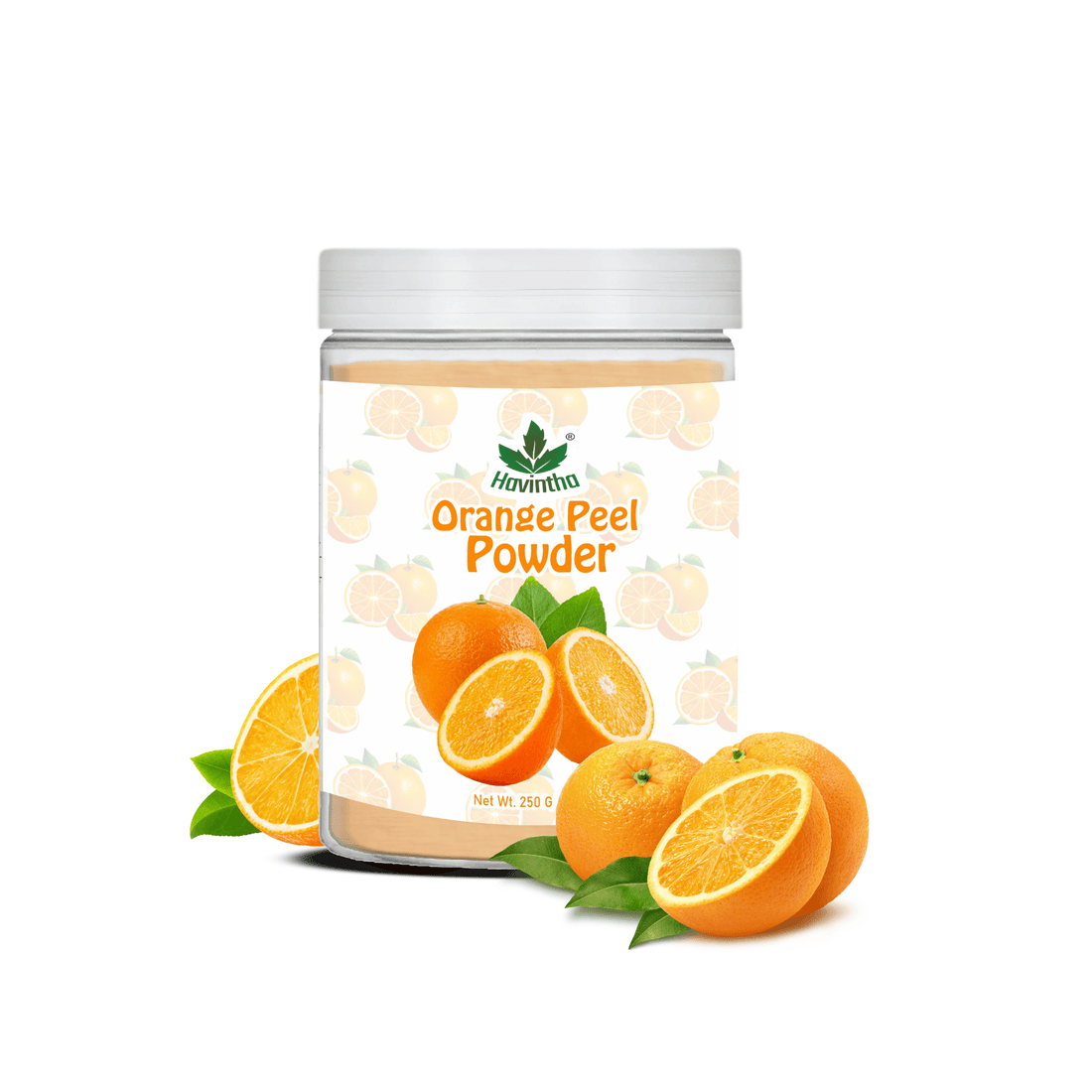 Havintha Natural Orange Peel Powder |For Bright Skin | All Skin type | 250 Grams (JAR)