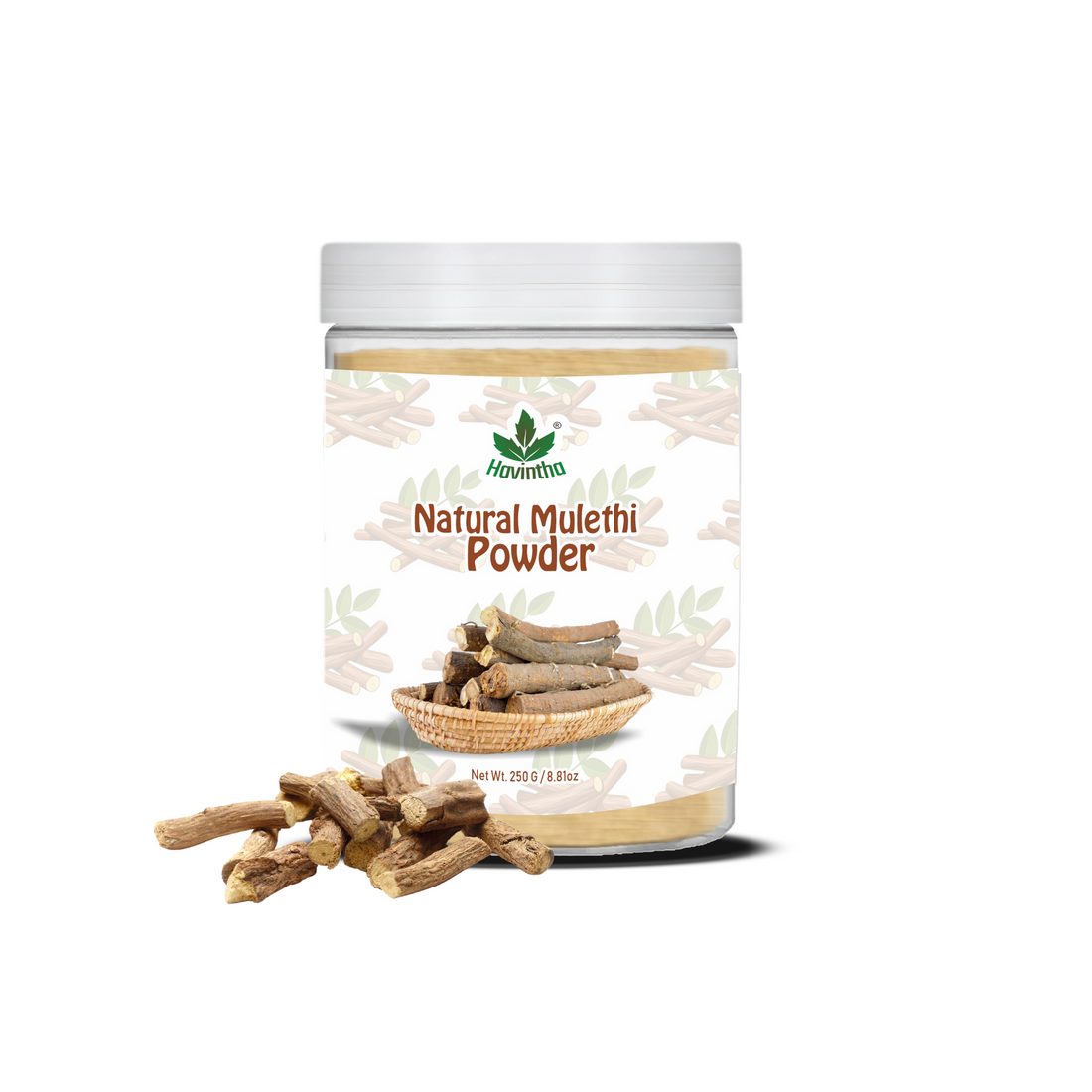 Havintha Natural Mulethi Powder | For Glowing Skin | For Face Brightening | 250 Grams (JAR)