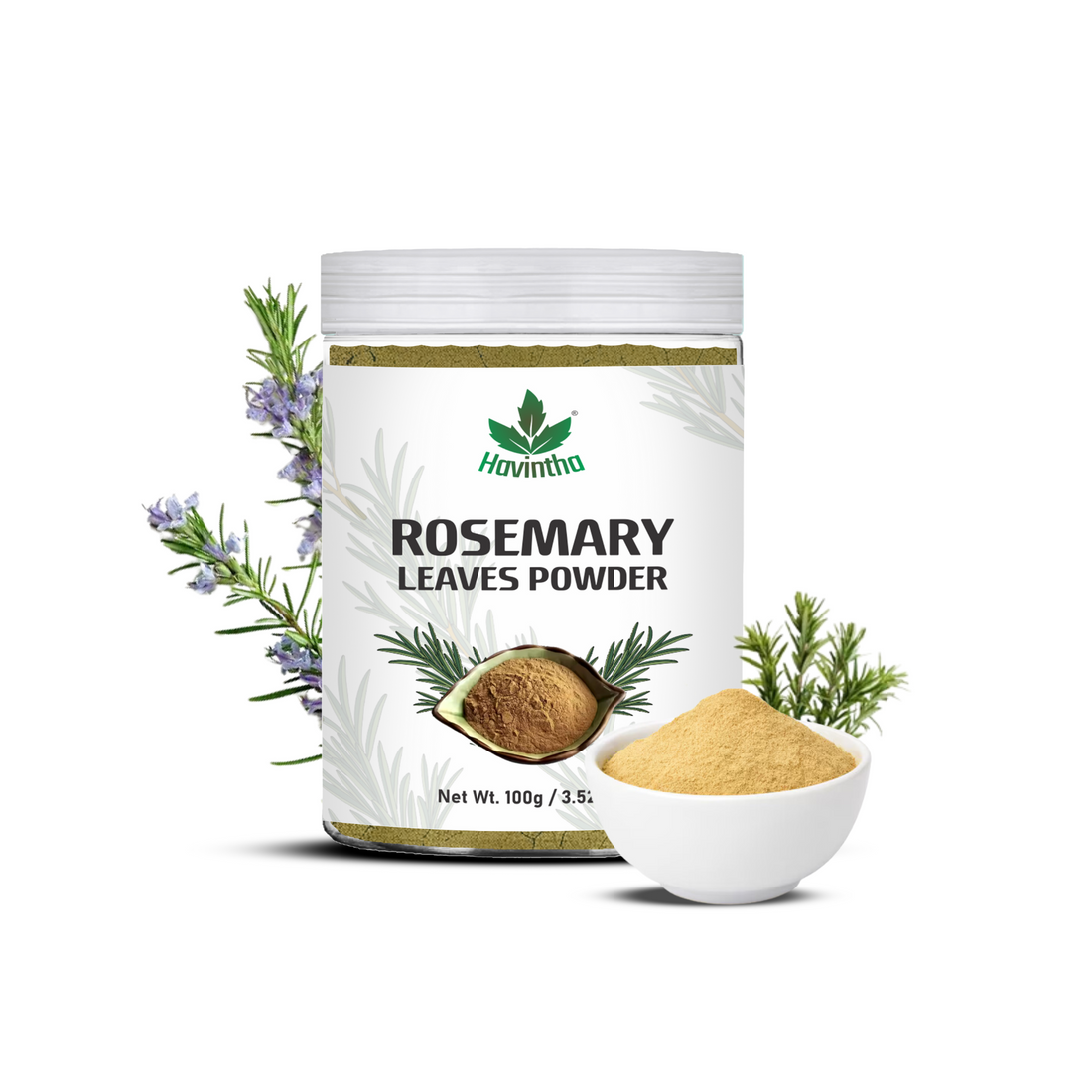 Havintha Natural Rosemary Powder For Shiny Hair|Rosemary powder for hair growth| Men &amp; Women - 100gm