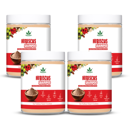 Natural Hibiscus Powder Shampoo 227g | Herbal Hair Cleanser | Nourishing Hair Care for Men &amp; Women