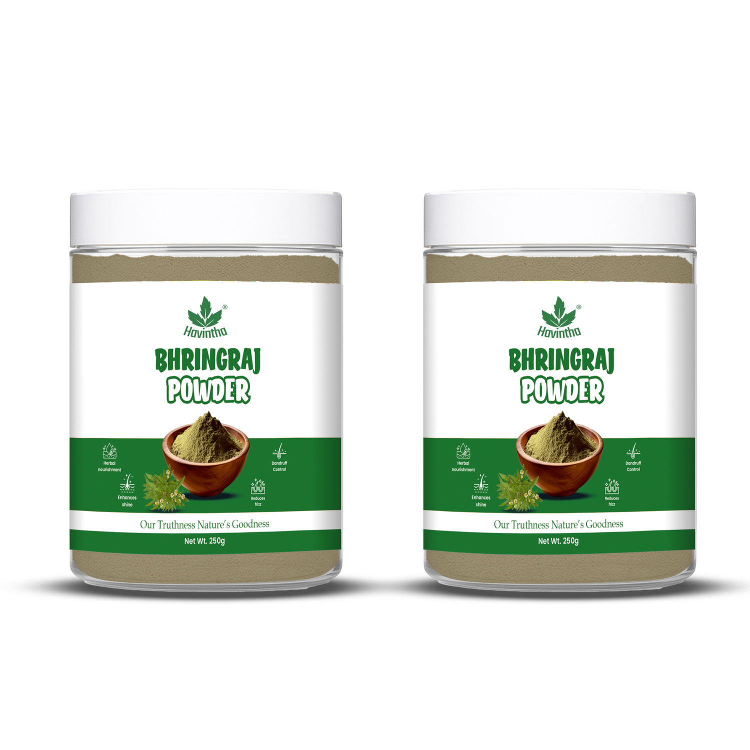 Bhringraj Powder For Hair Growth Split Ends Nourishment Dandruff Moisturising - 250 Grams