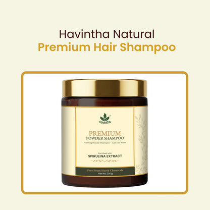 Havintha Premium Hair Shampoo 200g with Spirulina |Herbal Formula for Thick, Healthy Hair