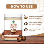 Havintha Natural Reetha Powder 250g | Herbal Hair Cleanser Powder for Soft & Shiny Hair
