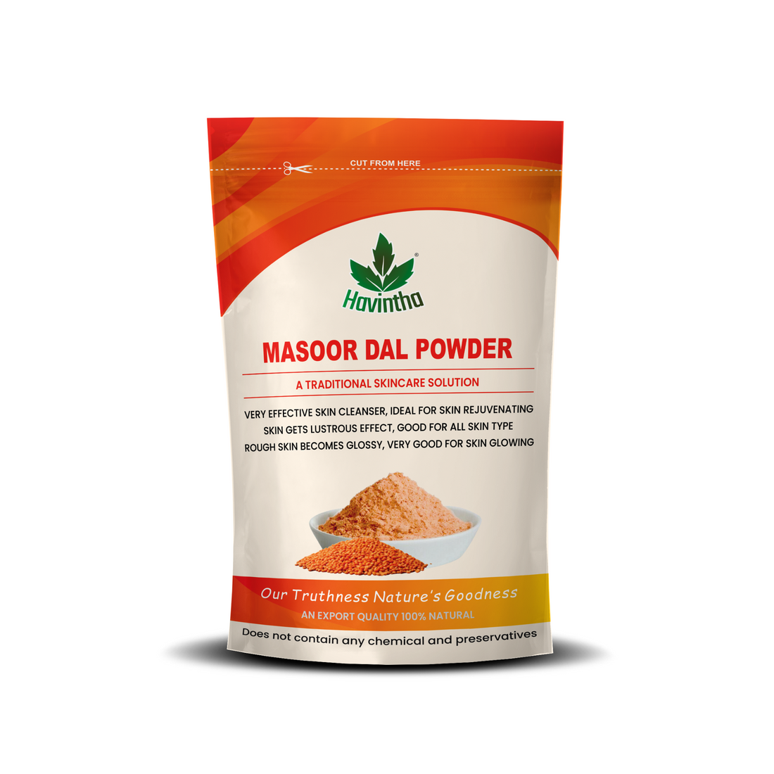 Havintha Masoor Dal Powder For Herbal face wash - 227 Grams