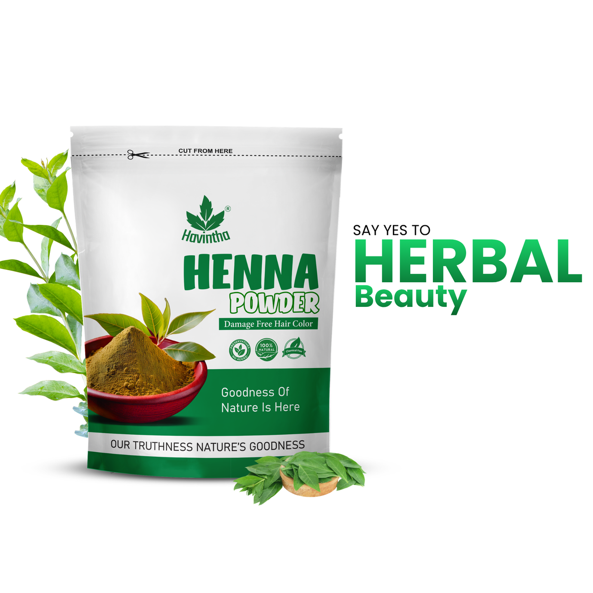 Natural Lawsonia Inermis Henna Powder for Hair Product 200gm