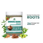 Natural Bhringraj and Brahmi Powder Shampoo | Fights Dandruff & Deeply Moisturizes Hair | Men & Women (250g)
