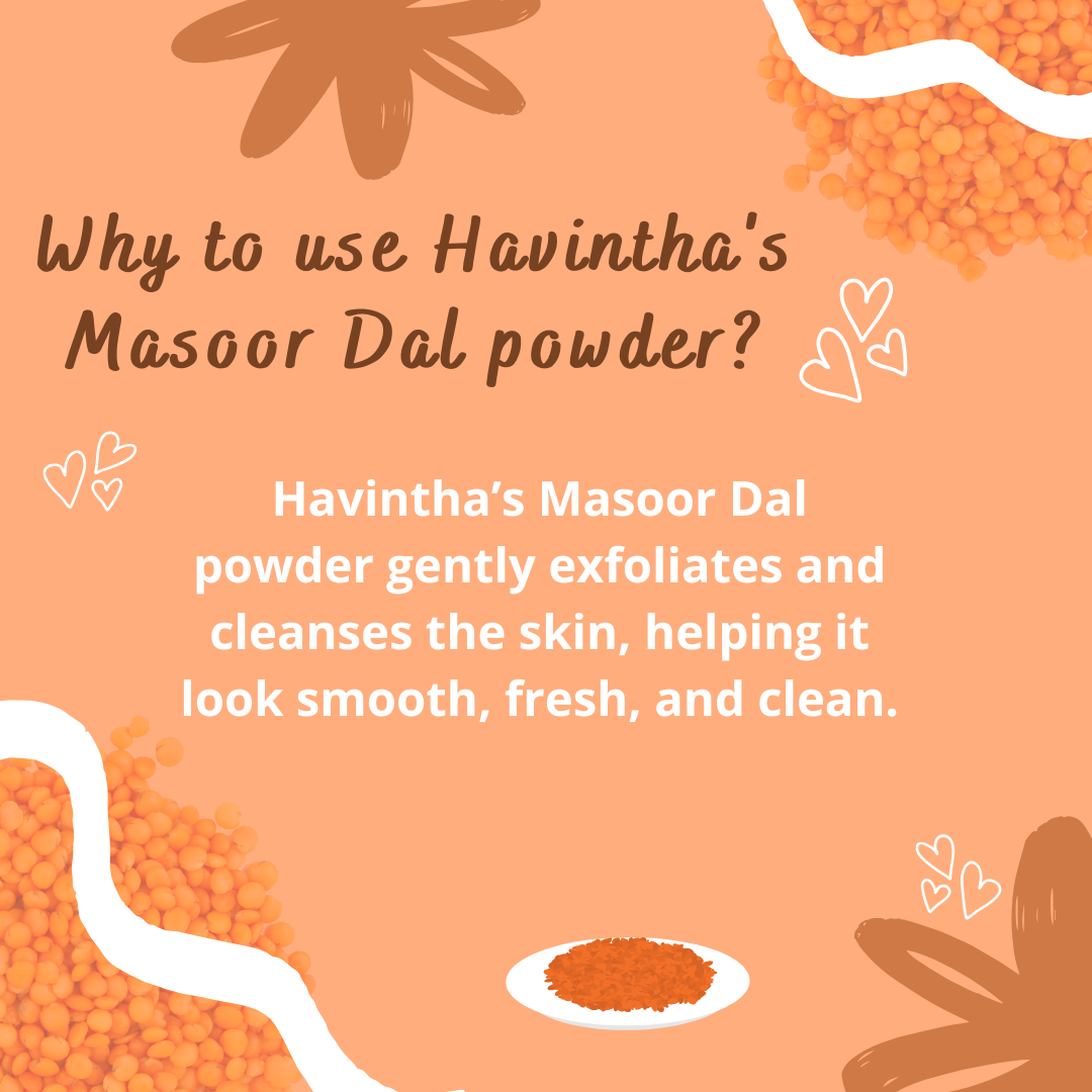 Havintha Masoor Dal Powder For Herbal face wash - 227 Grams