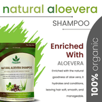 Natural Aloevera Powder Shampoo | for Oily Hair | Men & Women (227g)