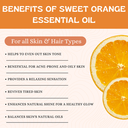 Havintha Orange Essential Oil for Fresh Mood, Dandruff and Acne Solution | 100% Organic - 15 ml.