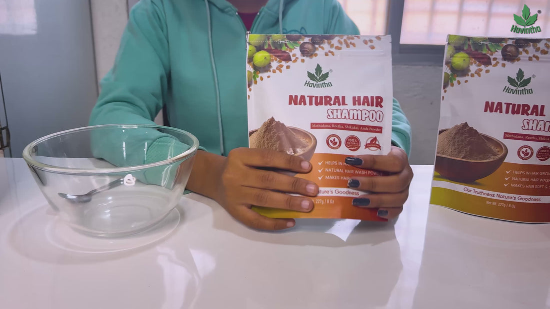 Natural Hair Shampoo with Methi Dana, Amla, Reetha &amp; Shikakai – Fights Hair Fall &amp; Promotes New Hair Growth |Men &amp; Women (227g)