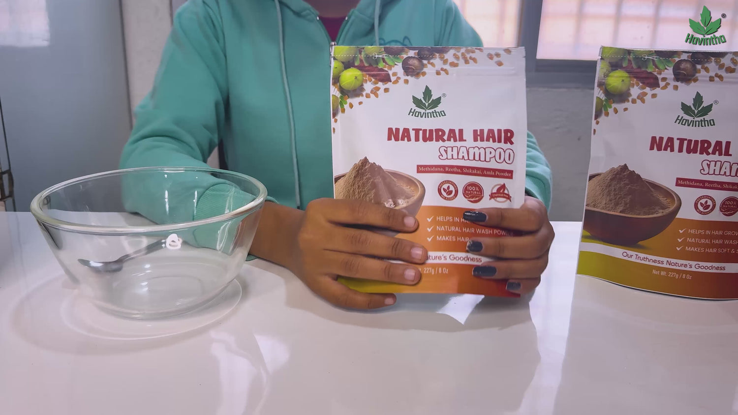 Natural Hair Shampoo with Methi Dana, Amla, Reetha &amp; Shikakai – Fights Hair Fall &amp; Promotes New Hair Growth |Men &amp; Women (227g)