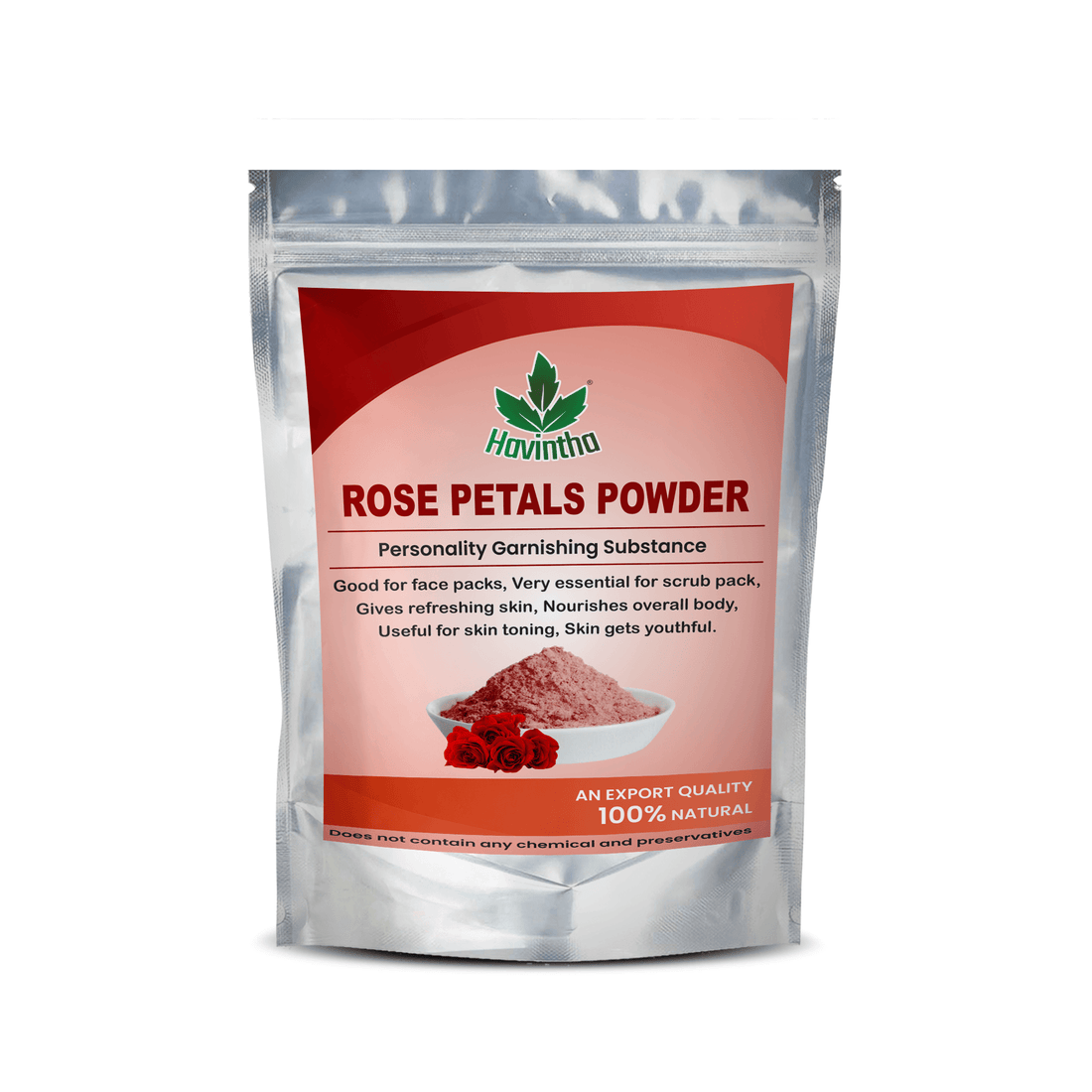 Rose Petals Powder For Natural Face Packs & Facial Mask Formulations 100gm