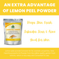 Havintha Natural Lemon Peel Powder for Face Pack | Bright Skin - 227gm