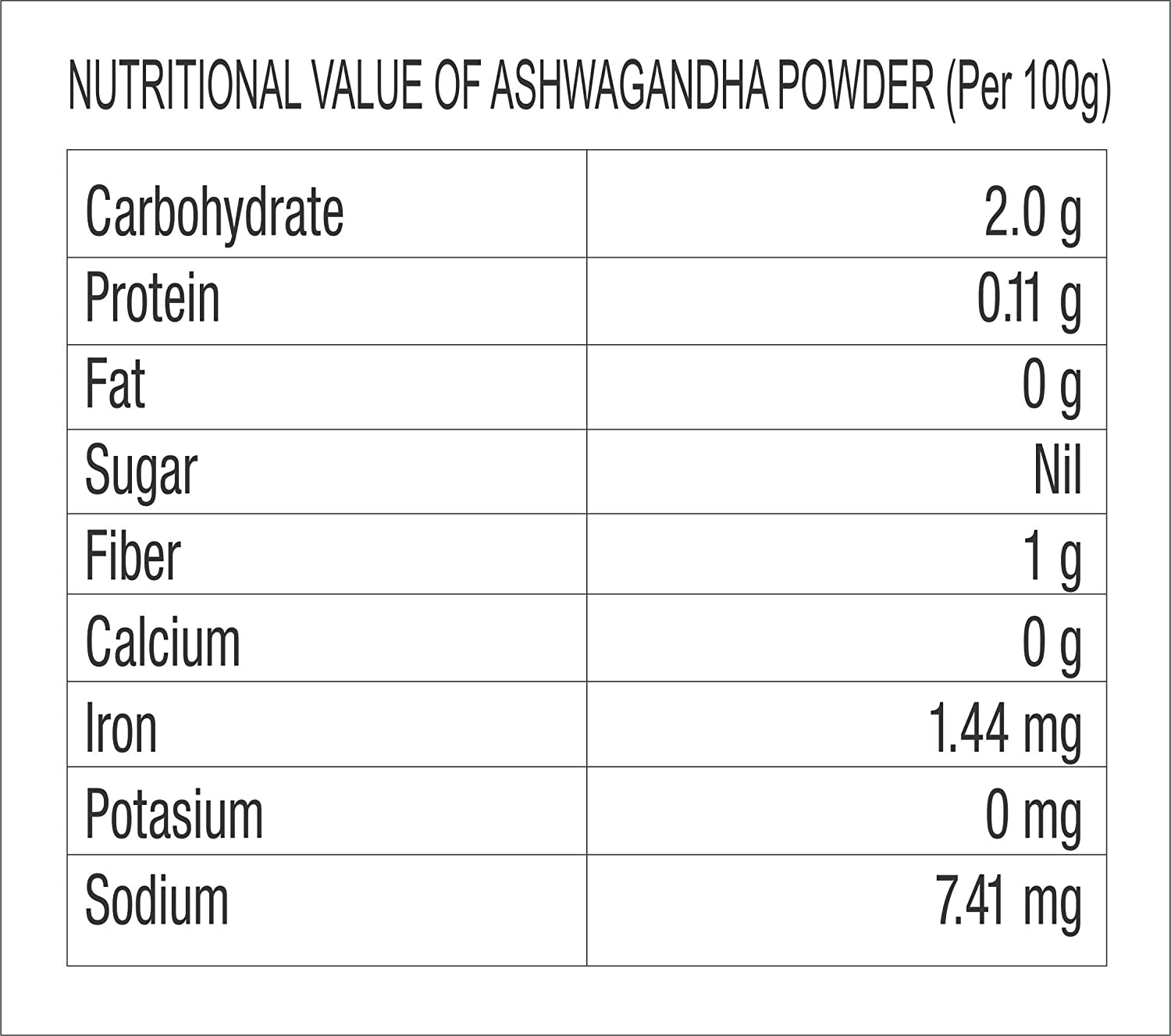 Ashwagandha Root Powder 100gms
