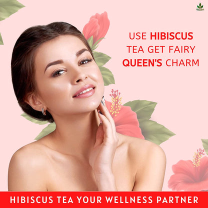 Havintha Natural Hibiscus Flower Tea | Herbal Tea - Vegan - Totally Caffeine Free | 50 gm