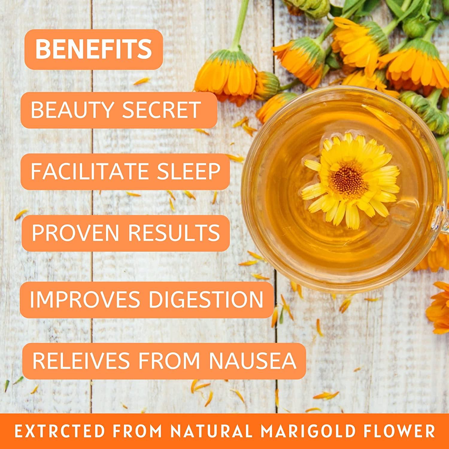 Havintha Natural Dried Marigold Flower Tea | Good Antioxidant | Marigold Tea - 50 gm