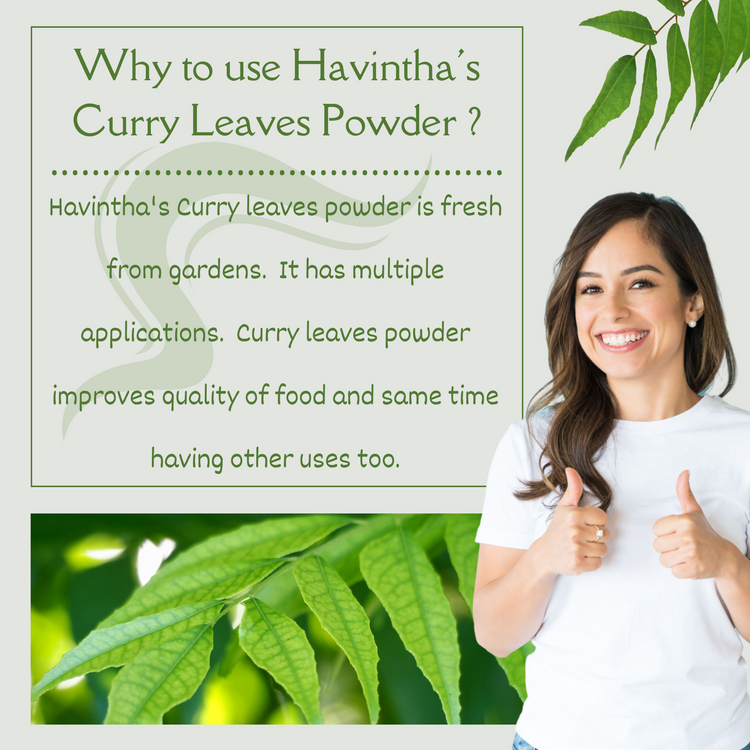 Why To Use Havintha Havintha Curry Patta (Murraya koenigii) Natural Dry Curry Leaves Powder ?