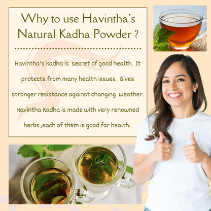 Kadha for Immunity Booster Ayurvedic Herbal Remedy for Cold, Cough, Flu, Sore Throat, Congestion - 100 Grams