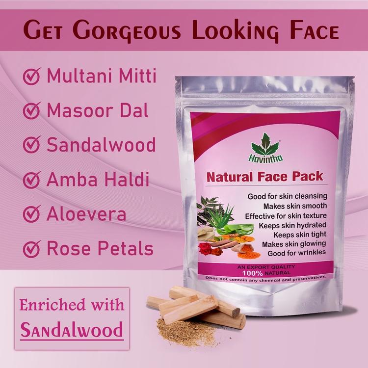 Natural Face Pack Ingredients