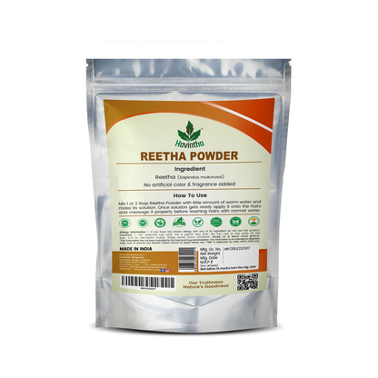 Havintha Natural Reetha Powder For Hair Wash - 227 g