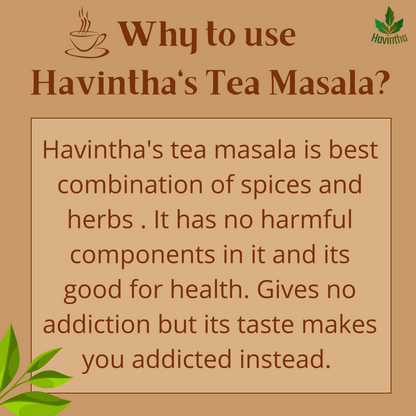 Havintha Natural Tea Masala Powder - 100 gram