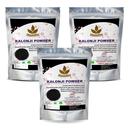Havintha kalonji powder for managing sugar levels hair growth split ends skin health - 227 grams