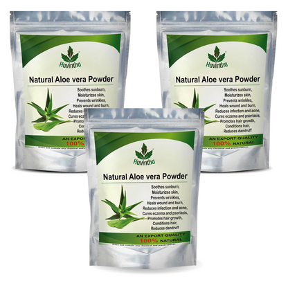 Havintha Natural Aloe vera Powder for Hair Growth, Face Wash - 227 grams