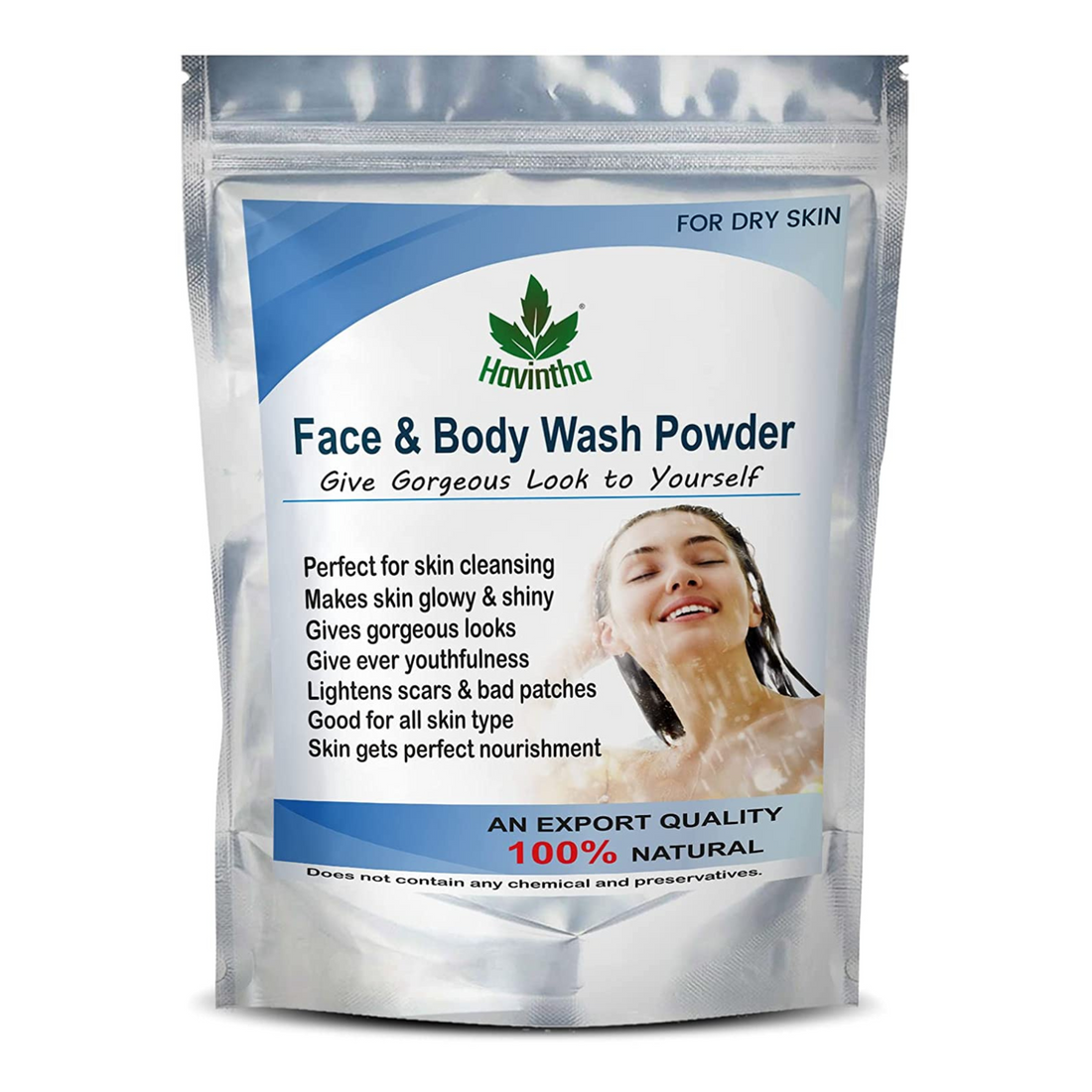 Havintha Natural Ubtan Face and Body Wash Powder for All Skin Types (For Men and Women) - 227 gm
