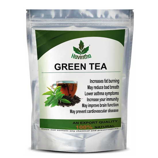Havintha Natural Green Tea Whole Leaf for Weight loss and Boosting Immunity - 100gm